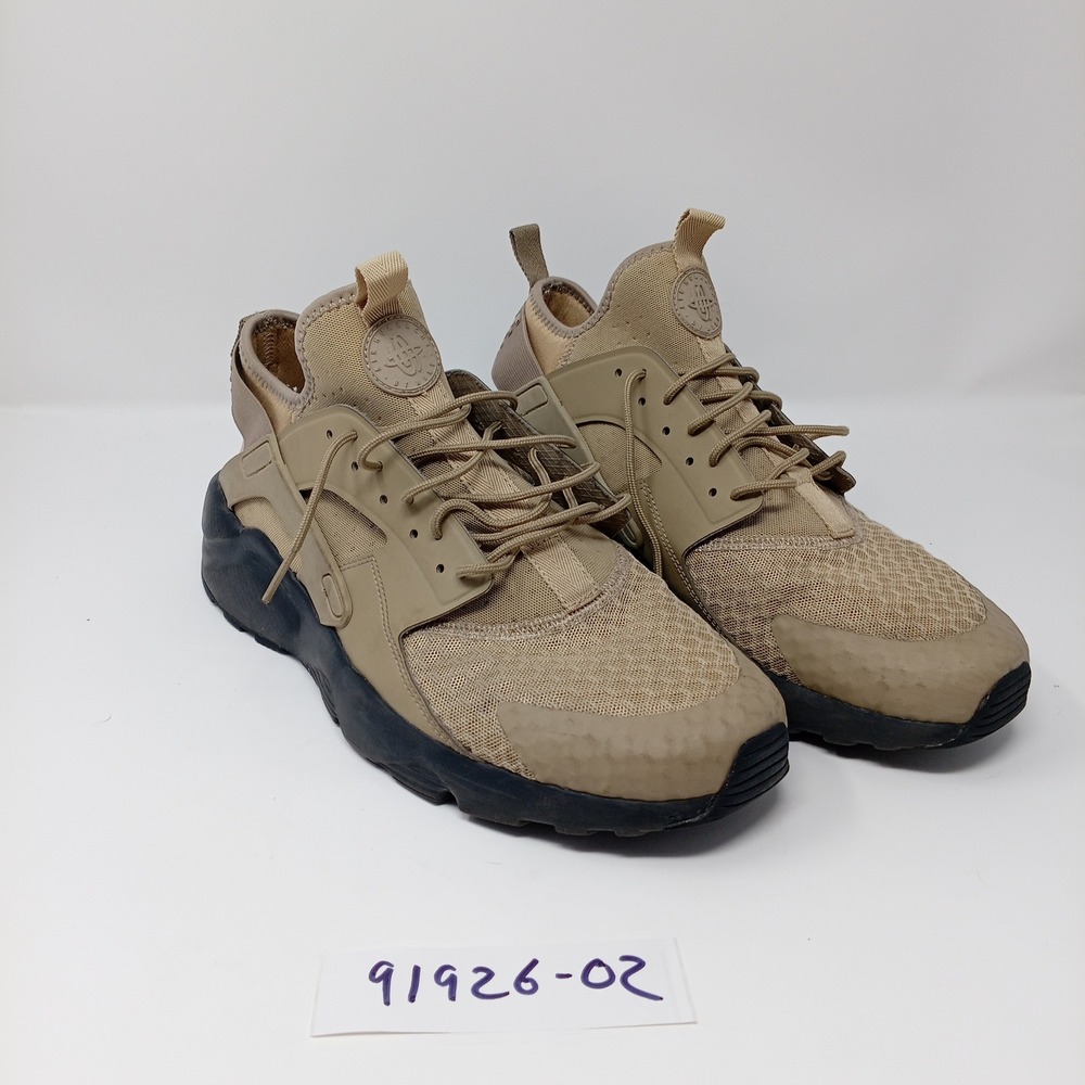 Nike Air Huarache Ultra Mens Khaki Pale Grey Black 819685-201 Size 11.5